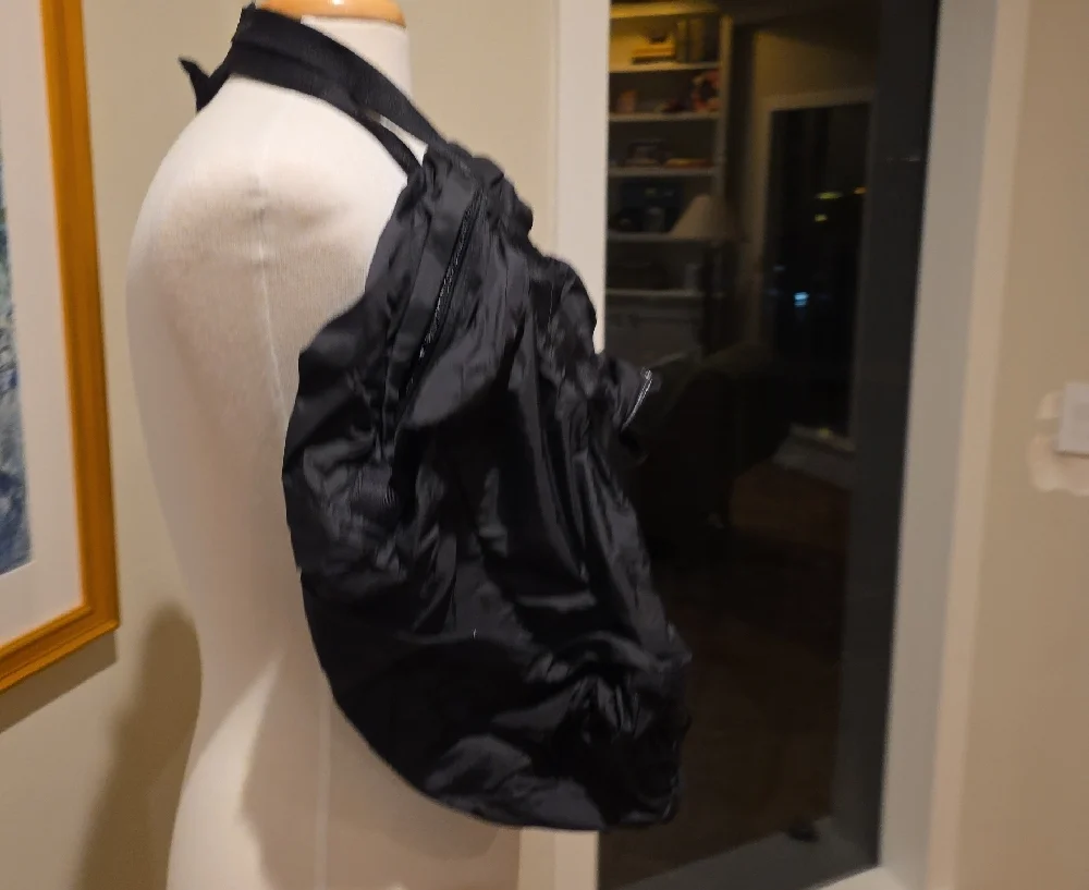 Black Packable Duffel Bag
